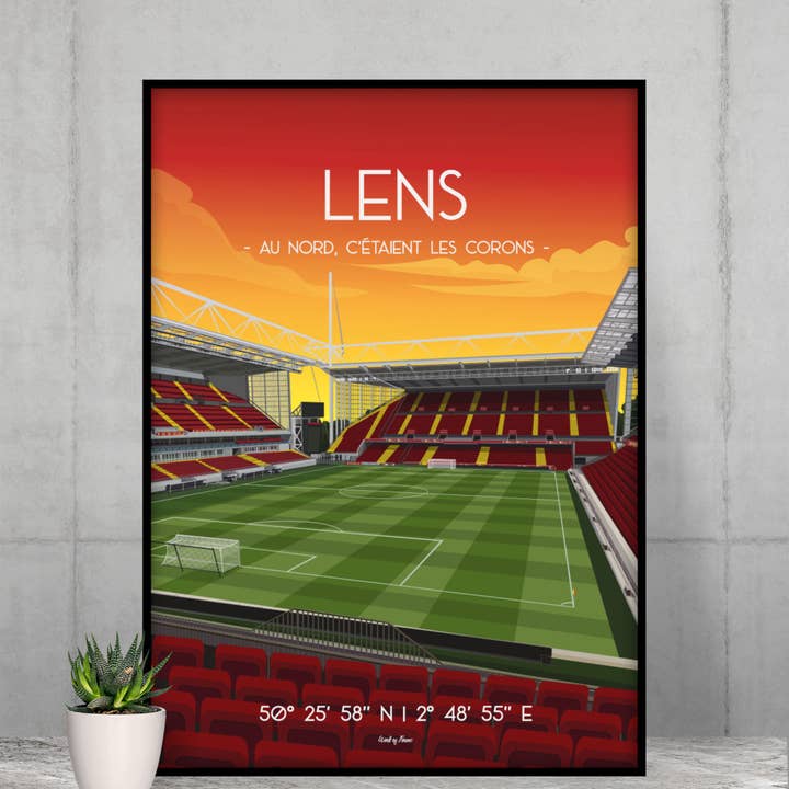 Póster del Estadio Bollaert Delelis de Lens para venta al por mayor de WALL OF FAME