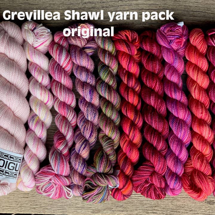 Koigu Wool Designs – Engroshandel Strikke-/hækleartikler – Grevillea tørklæde garnpakker
