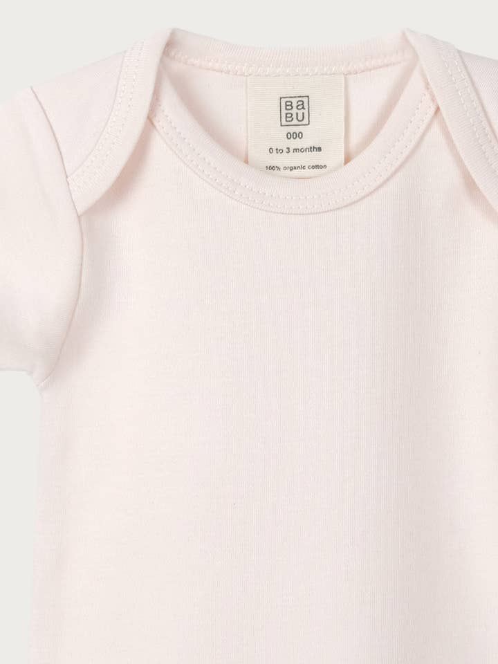 Babu - Wholesale Bodysuit (non-footed) – Baby - Short Sleeve Bodysuit - Petal1