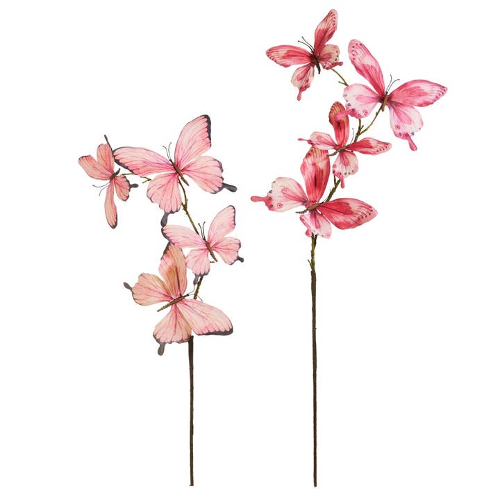 32" Roze Vlinderspray voor wholesale door Dunn Deals