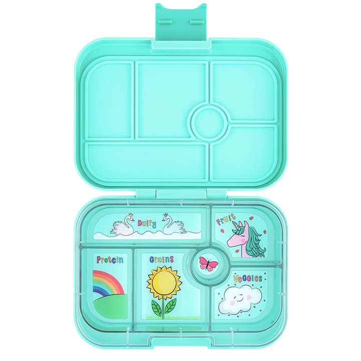 Yumbox - Wholesale Lunch Bag/Box - Kids - Leakproof Bento Lunch Box for Kids - Yumbox Miami Aqua (Unicorn)