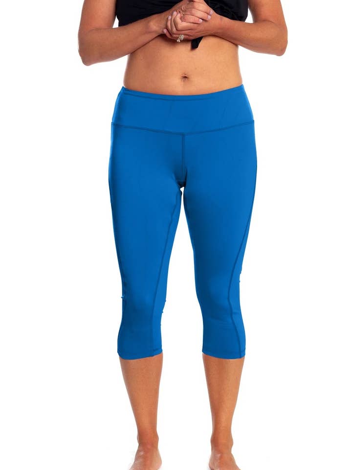 Essential Capri - Bright Blue for wholesale by Katie K Active