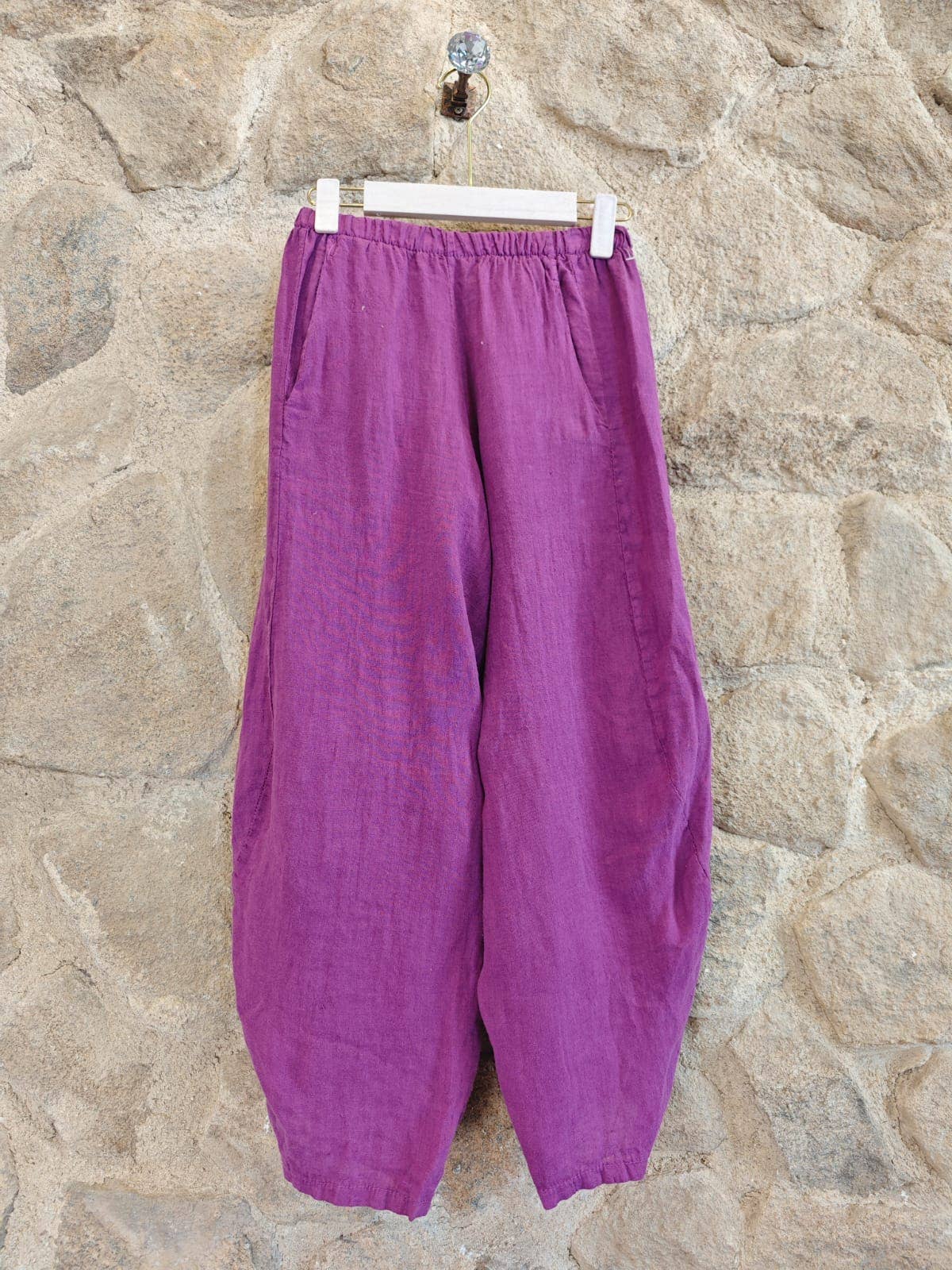 Linen & More - Wholesale Broek - Dames - REF 41482 ballonbroek van 100% linnen0