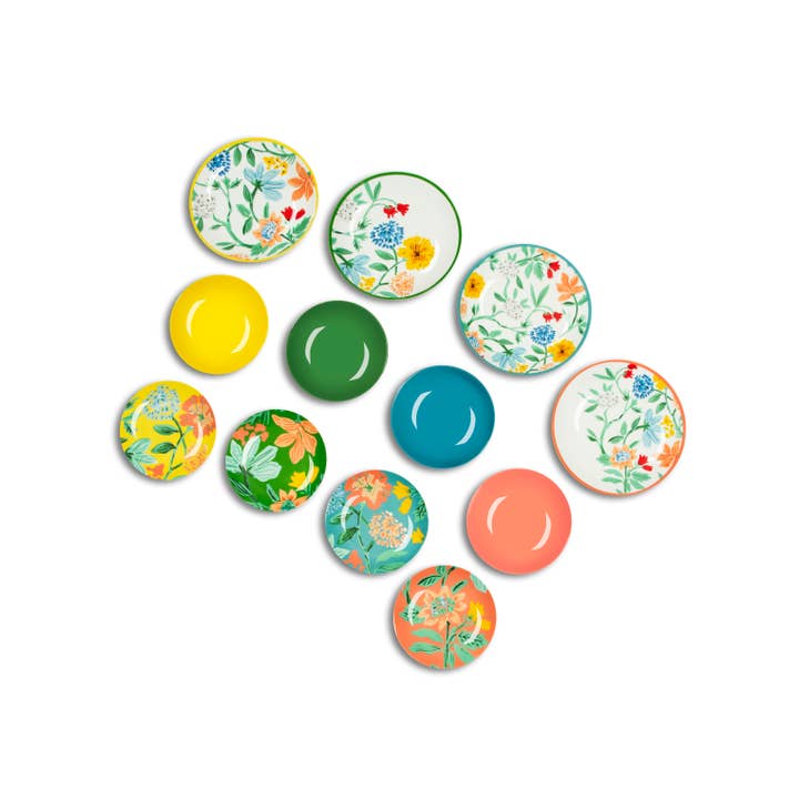 multicolour 12-Piece Dinnerware Set Eze Sur Mer for wholesale on Faire1