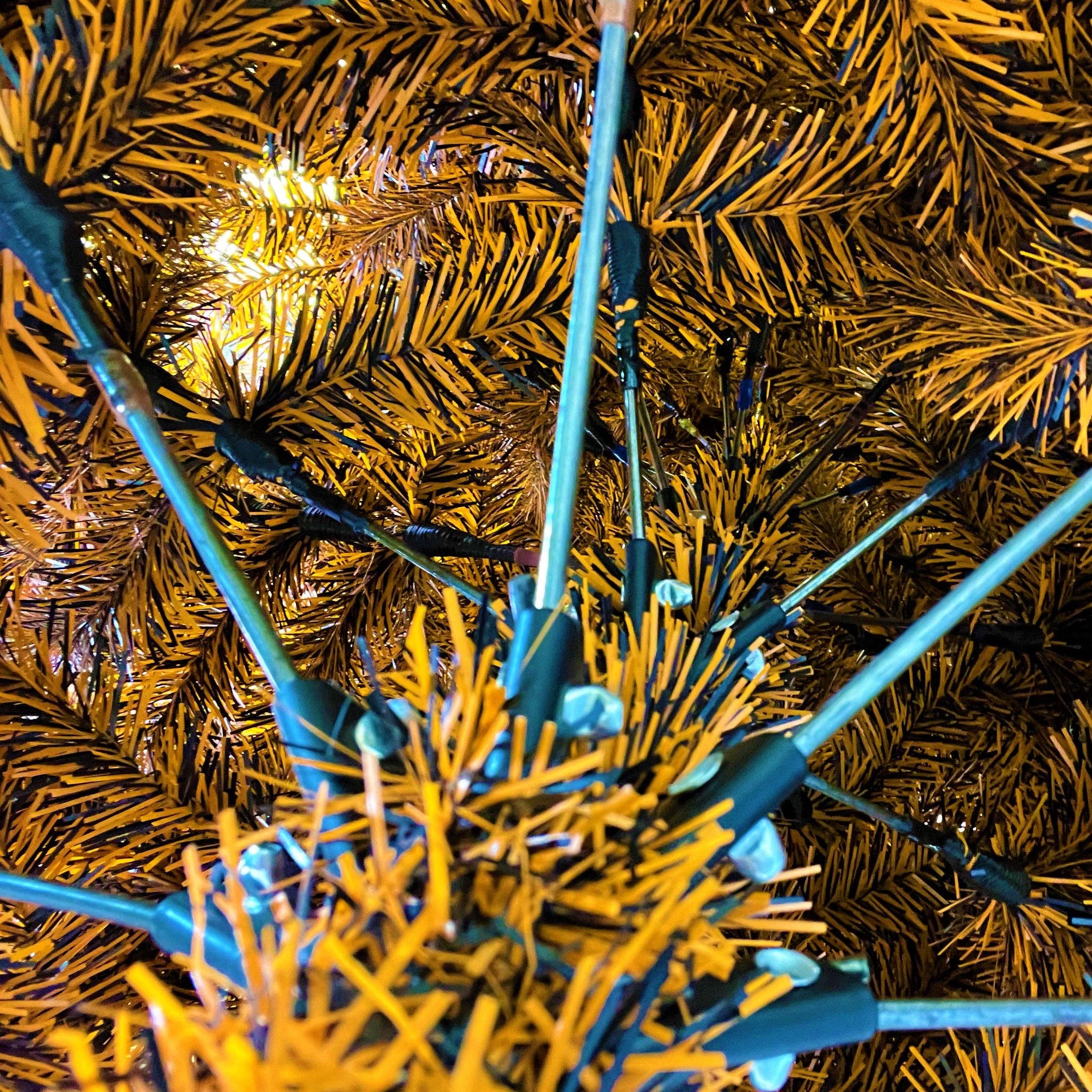 Tree Buddees – wholesale Artificial Christmas tree – 30% Off Sale! - Black and Orange Halloween / Fall Colored Christmas Tree 6 Feet Tall4