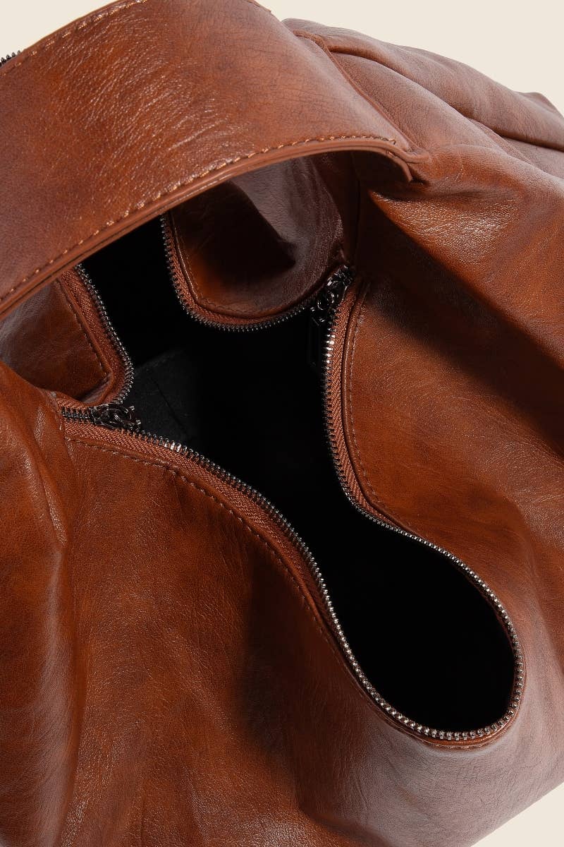 Anarchy Street - Vendita all'ingrosso Tracolla - Donna - Borsa a spalla hobo in pelle semplice5