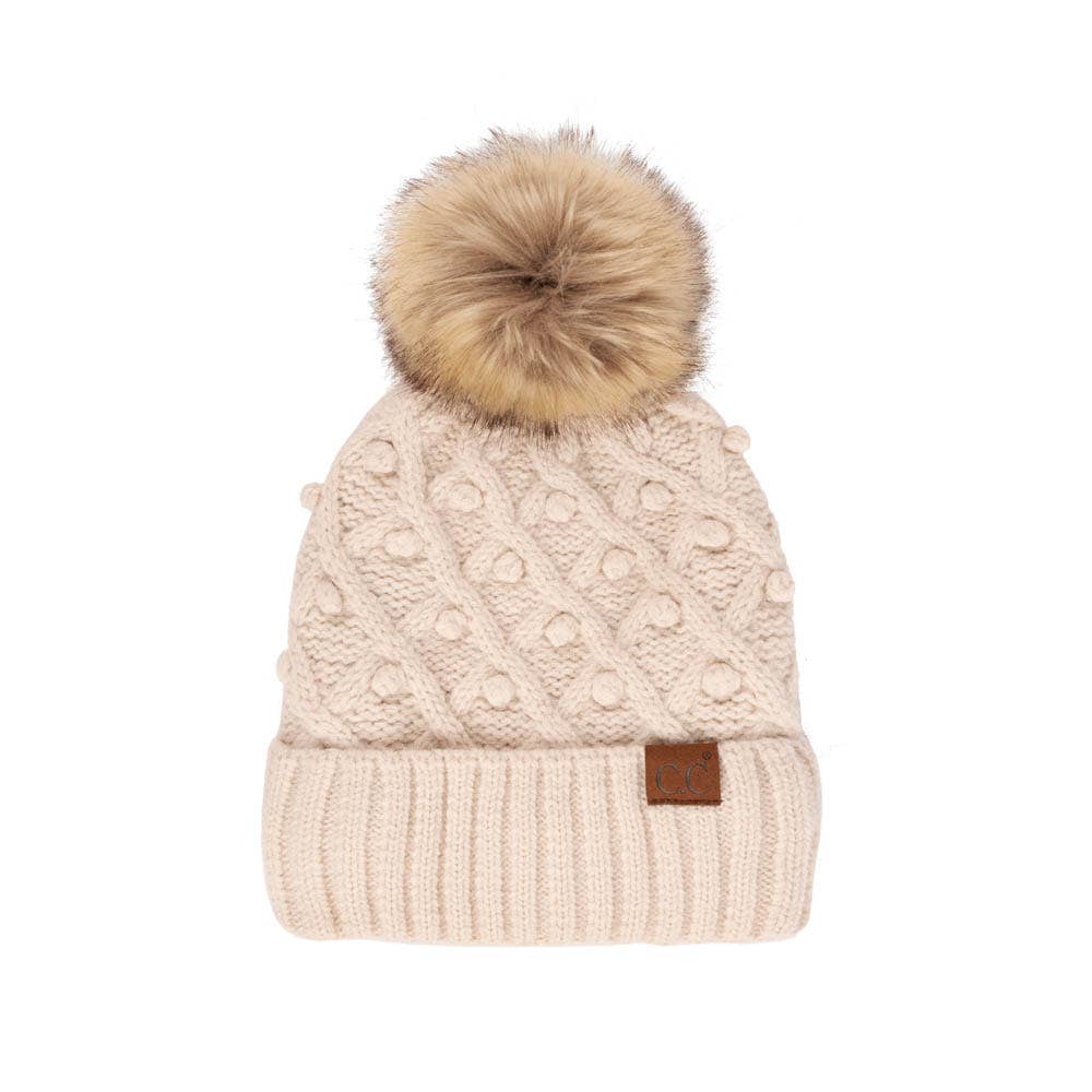 Hana – Engroshandel Beanie - Dame – C.C Bobble Beanie Hat0