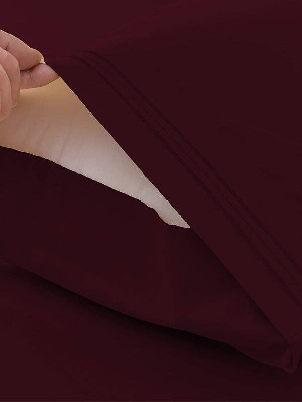 Okao Home Goods - Wholesale Sheet Set - Eggplant Bed Sheet, Bamboo - Cool Bamboo King & Queen Best1