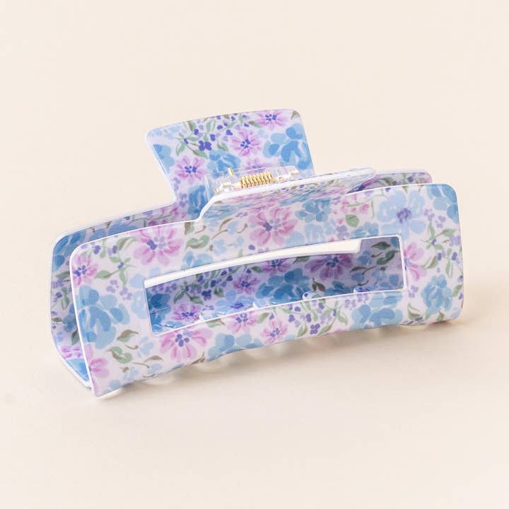 Pince à cheveux - Secret Garden Bleu pour la vente par The Darling Effect