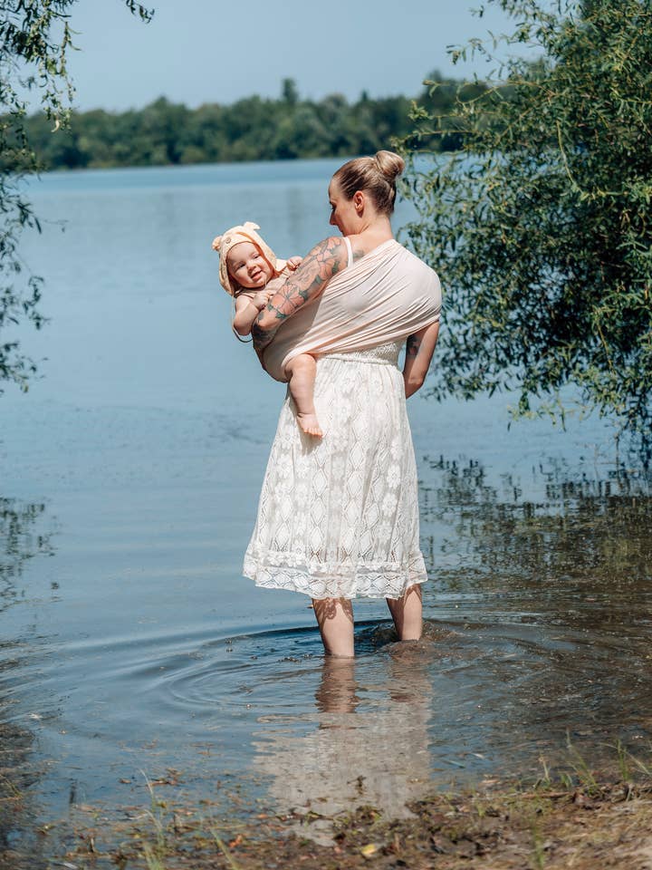 AYALO AQUA RingSling - Min Rosa Ros för wholesale av ADViKiDS by ADViTEX GMBH