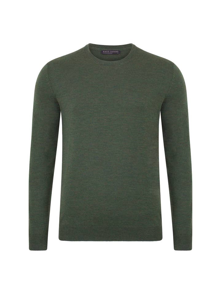 Paul James Knitwear - Wholesale Knitted jumper – Men′s - Mens Extra Fine Merino Wool Crew Neck Jumper15