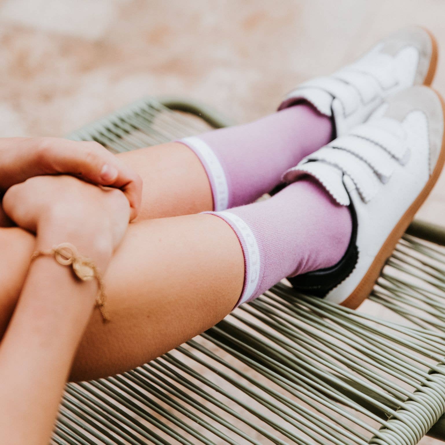 Maison Causettes – Engroshandel Strømper - Dame – Damesokker i økologisk bomuld med lurex – Josette Good Vibes1