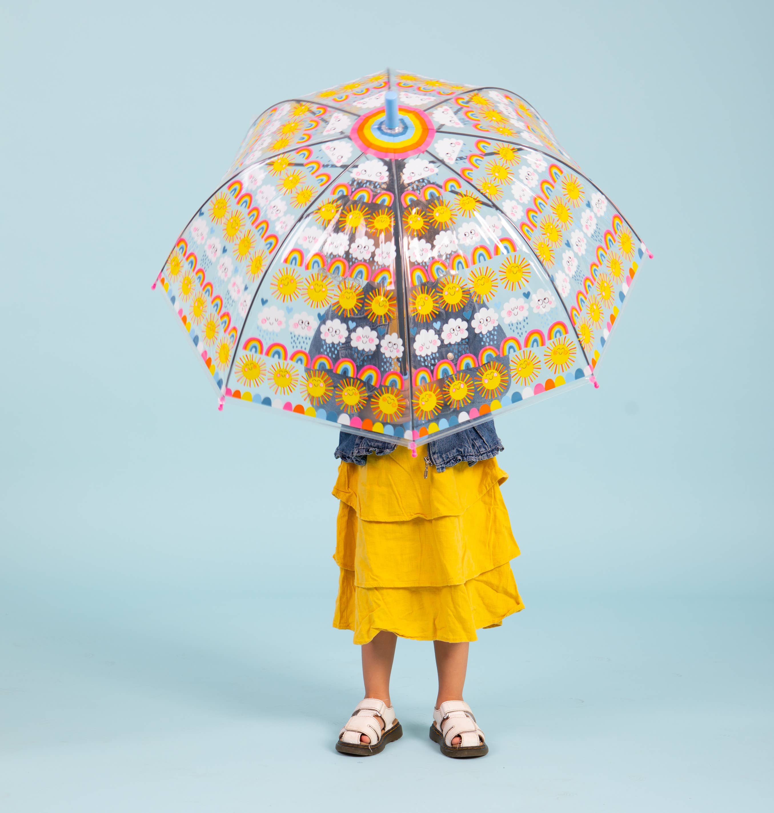 Rachel Ellen Designs – Großhandel Regenschirm – Kinder – Kinderregenschirm - Sonne, Regenbögen & Wolken7
