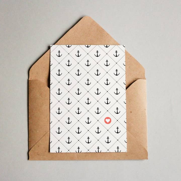 Postal 'Pattern #010 'Anchor' para venta al por mayor de Fünf vor Zehn