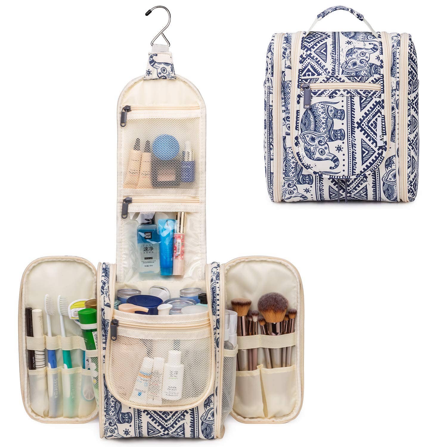 NARWEY INC - Wholesale Toiletry Bag - Women's - Large Hanging Toiletry Bag With Hook Cosmetics Organizer198