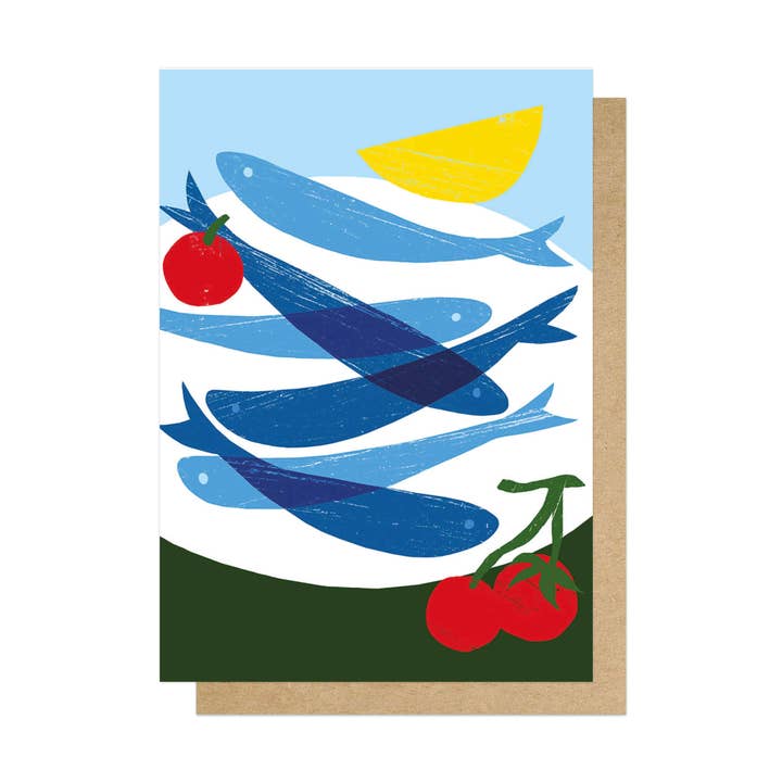 Small Fish Greetings Card for wholesale by East End Prints - Greetings Cards & Postcards