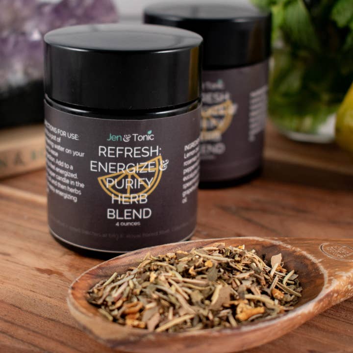 Refresh: Energize & Purify Dried Herb Blend for wholesale by Jen & Tonic