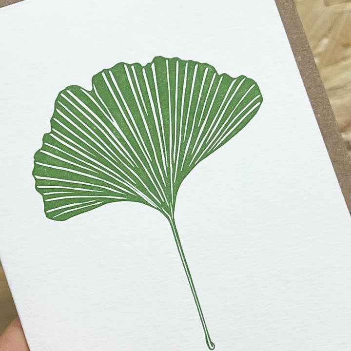 Penguin Ink – Cartão de saudação diária por atacado – Cartão Ginkgo4