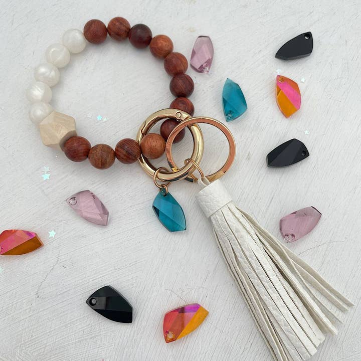 Isabelle Grace Jewelry - Venta al por mayor Pulseras llavero - Pulsera llavero cristal mod