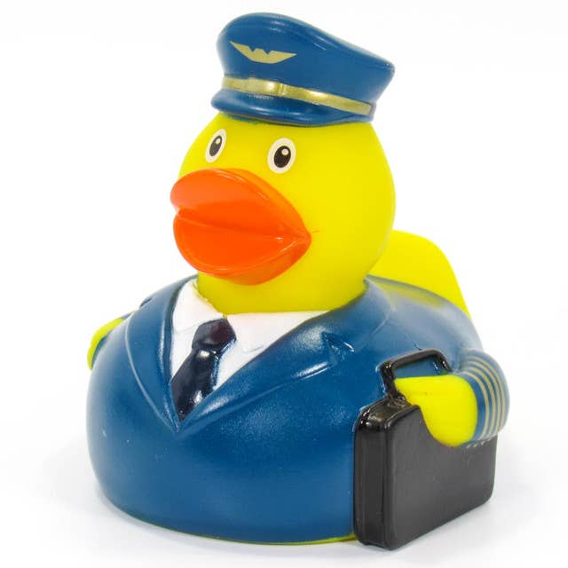 Ducks in the Window - Wholesale Bath Toy - Baby - Airline Pilot Rubber Duck