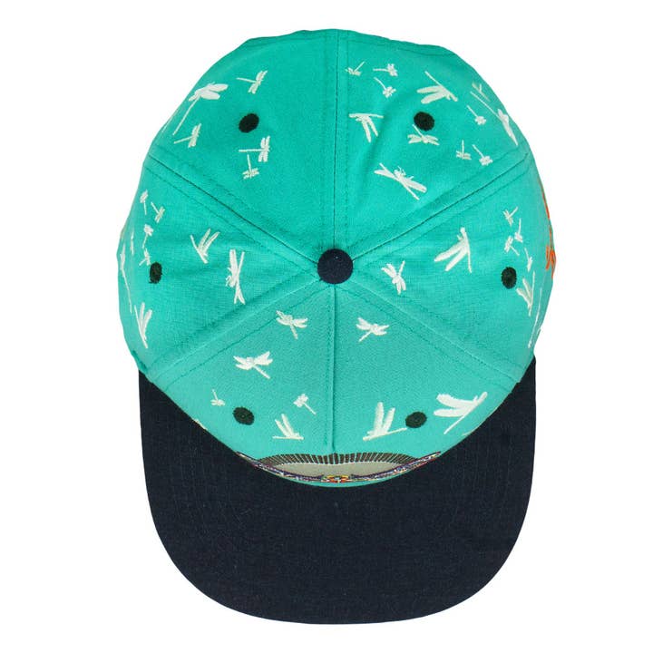 Goose Dragonfly Turquoise Snapback Hat for wholesale on Faire4