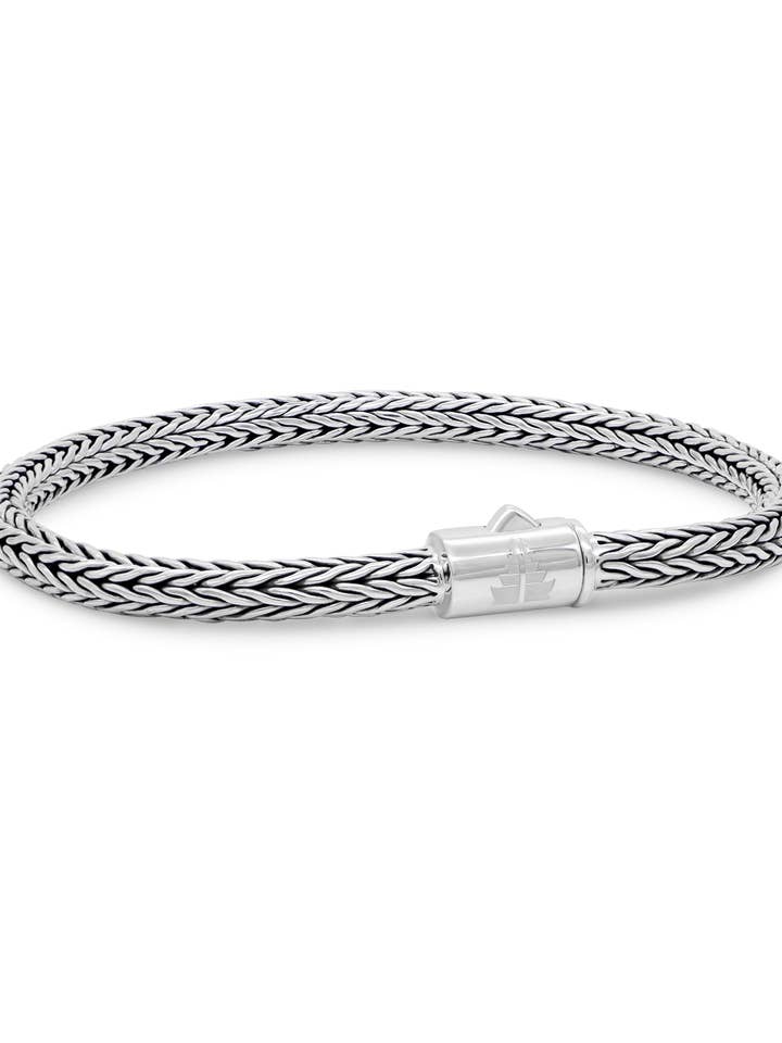 Foxtail Chain Bracelet 4mm Round for wholesale by DEVATA