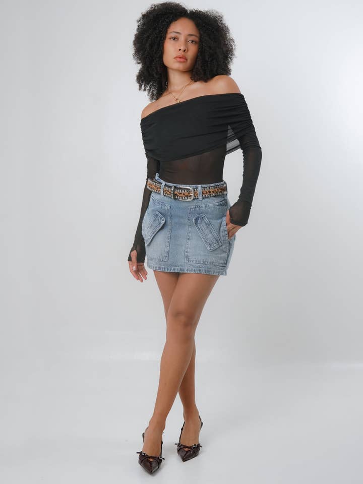 Melon - Women's Denim Mini Skirt for wholesale by Alien