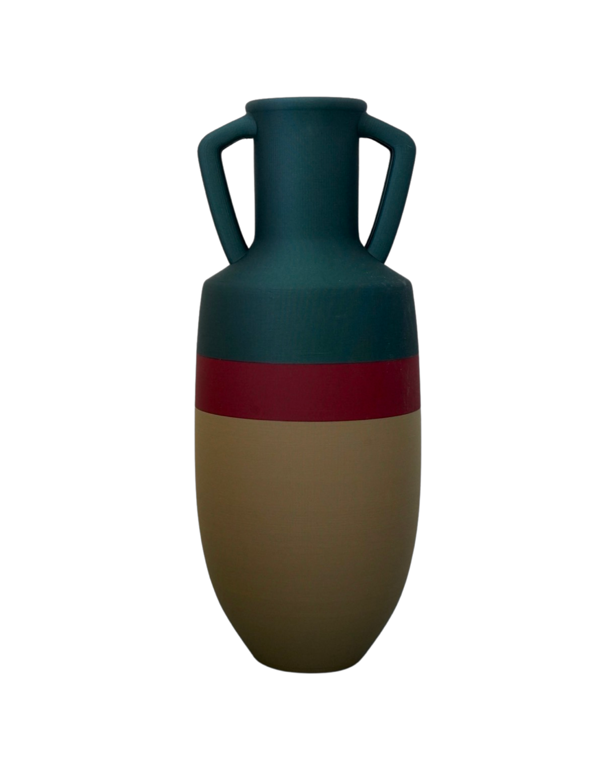 POP POT - Wholesale Vase - Ottaviano Vase 42 XL LightKaki/Burgundy/Petroleum0