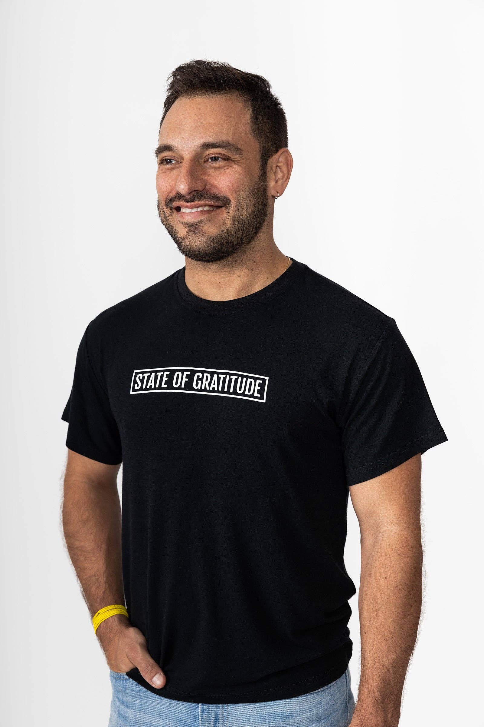 State of Gratitude – wholesale Screen printed t-shirt – Men′s – The Bamboo Tee (Washed/Dyed)12