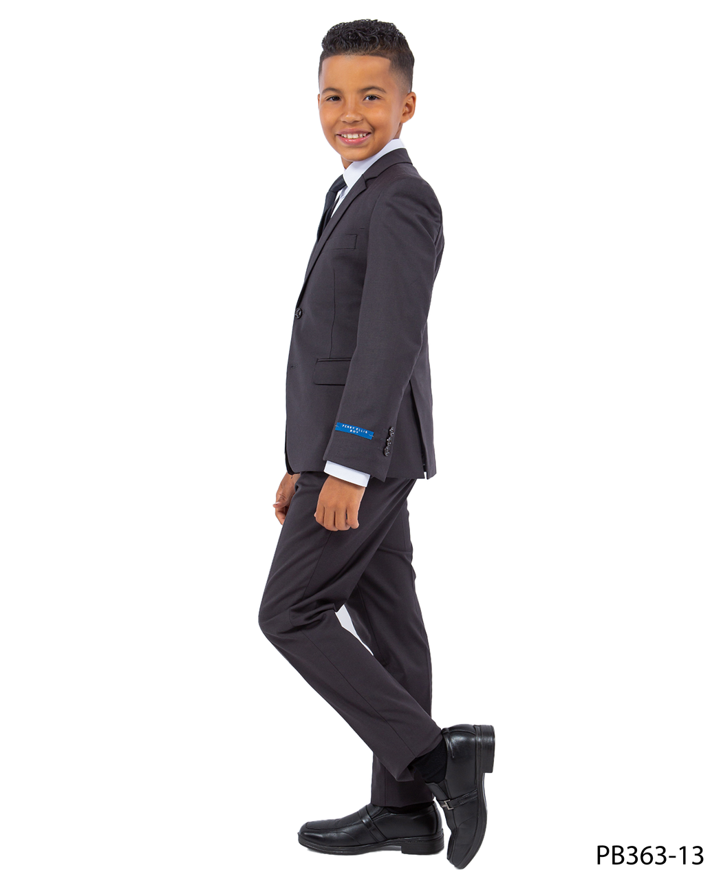 Dark Grey Perry Ellis Boys Suit, Slim-Fit 5pc (Includes Tie) for wholesale on Faire2