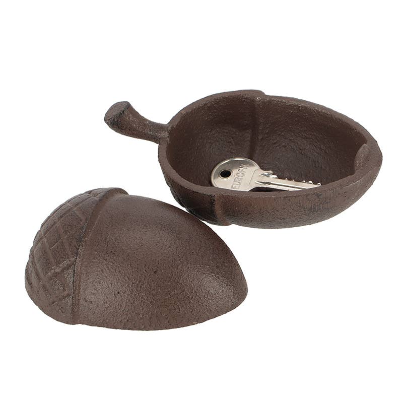 Esschert Design USA - Wholesale Display Case - Acorn Key Keeper, Cast Iron, Antique Brown2