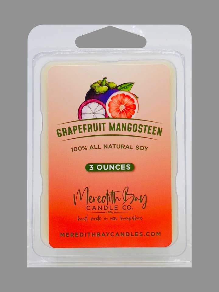 Grapefruit & Mangosteen Wax Melt for wholesale by Meredith Bay Candle Co