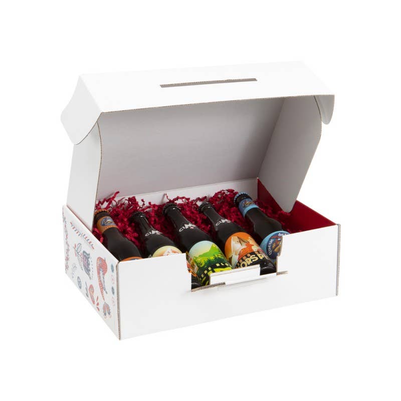 Deffrennes - Vendita all'ingrosso Confezioni regalo - Astuccio natalizio rettangolare scandinavo 25x19x101