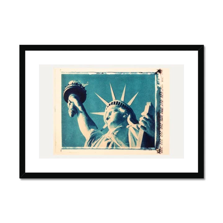 Polaroid Transfer van het Vrijheidsbeeld Ingelijste en gemonteerde print voor wholesale door Sorbey