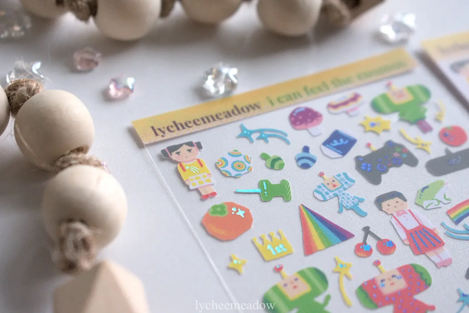 Lycheemeadow - Wholesale Sticker - I Can See the Cosmos Holographic Sticker Sheet5