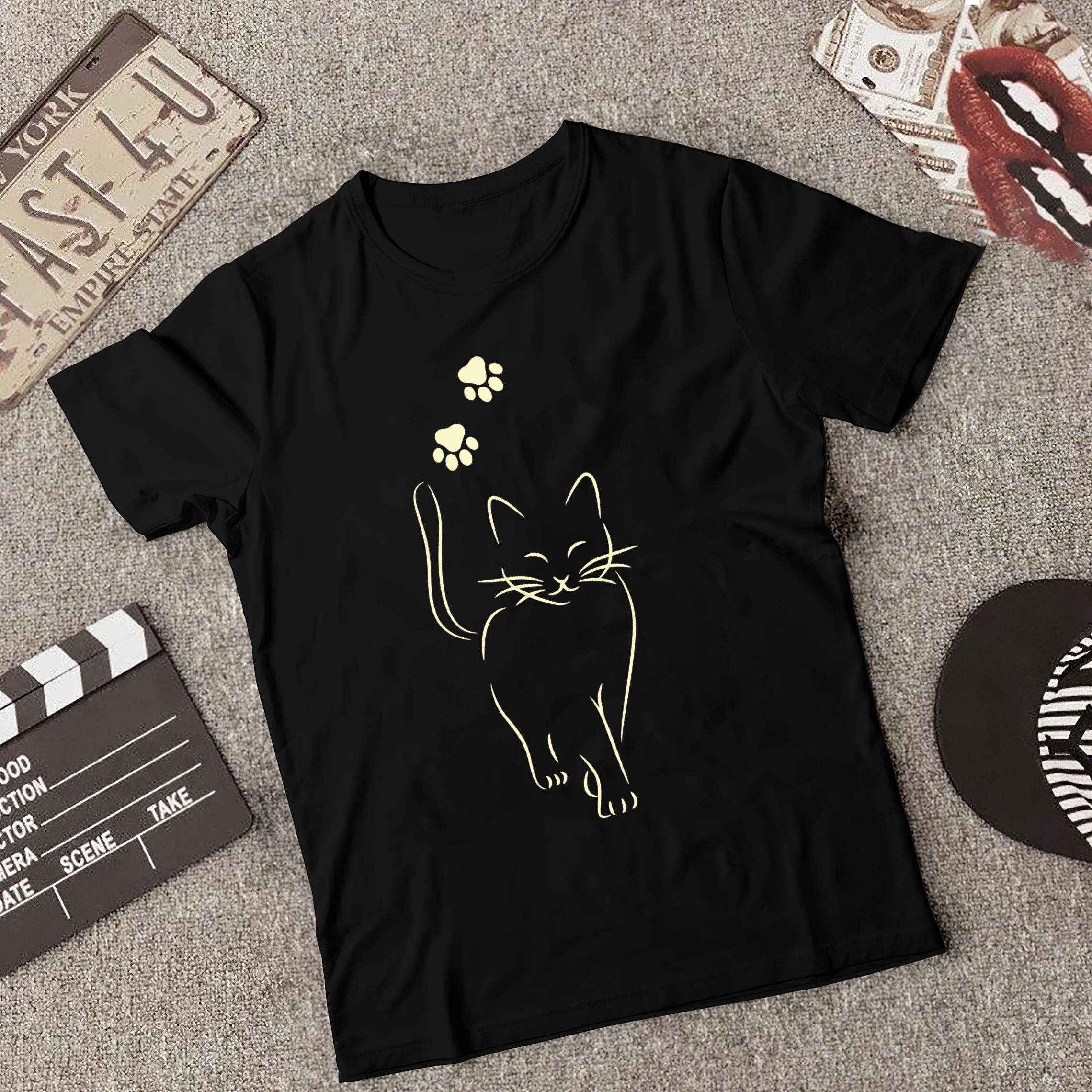 Black Cat Paw Shirt, Funny Cat Shirt, Cat Lovers, Cat Dad, Cat Mom for wholesale on Faire2