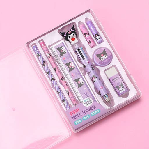 K-Wonderland - Vendita all'ingrosso Set di cartoleria/cancelleria - Set astuccio con matite, penne e accessori Sanrio per scuola e ufficio1
