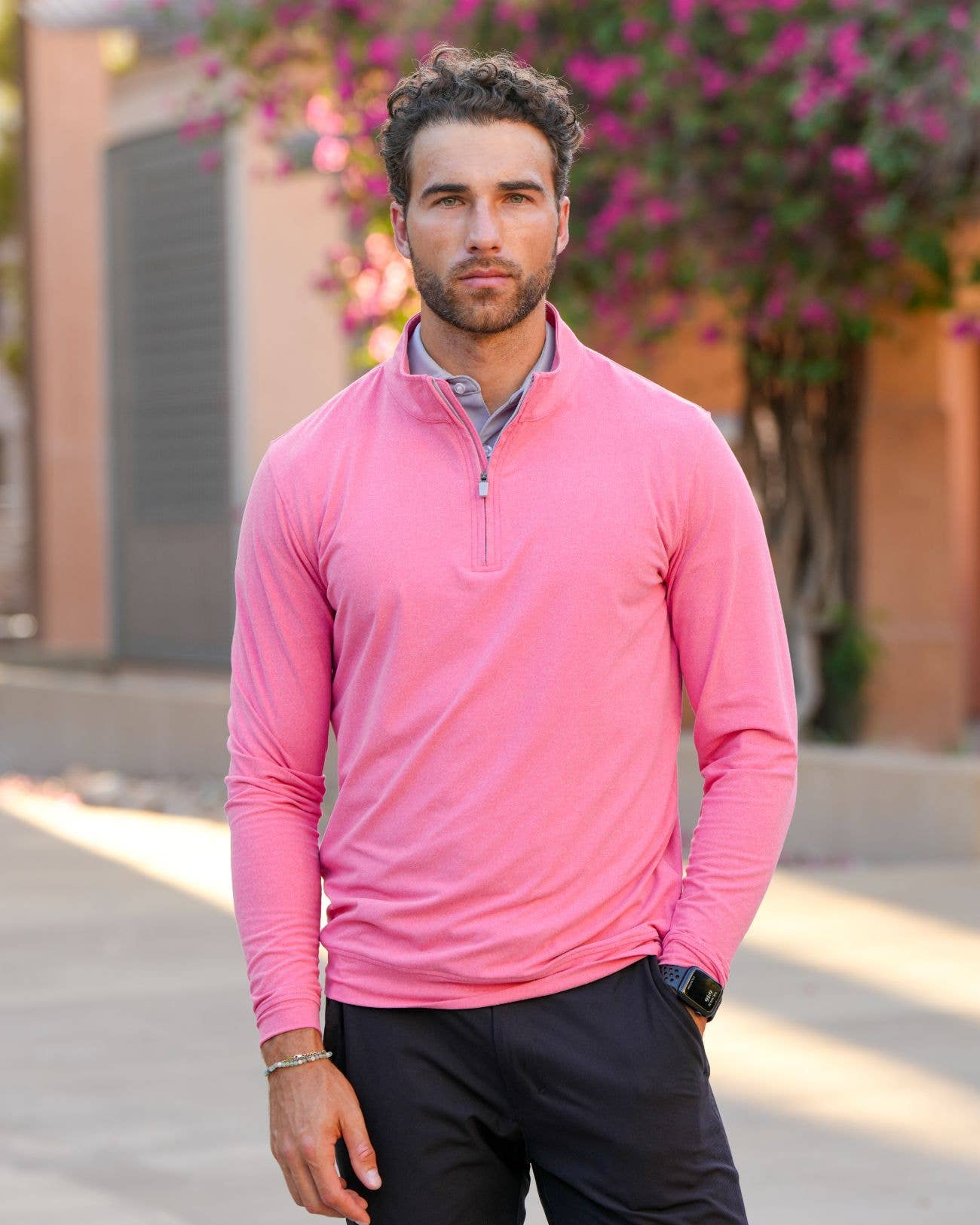 USA Palm – Polo - Homem por atacado – Fecho de 1/4 Mesclado96