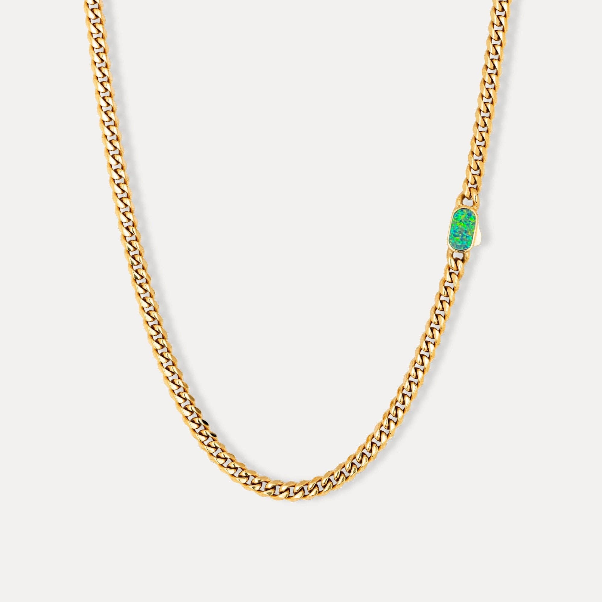 Opal Cuban Chain (5MM) - Gold for wholesale on Faire0