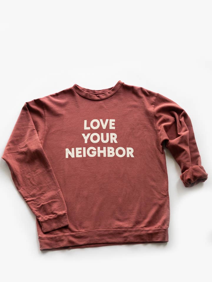 Love Your Neighbor - Sudadera para adulto para venta al por mayor de Modern Burlap