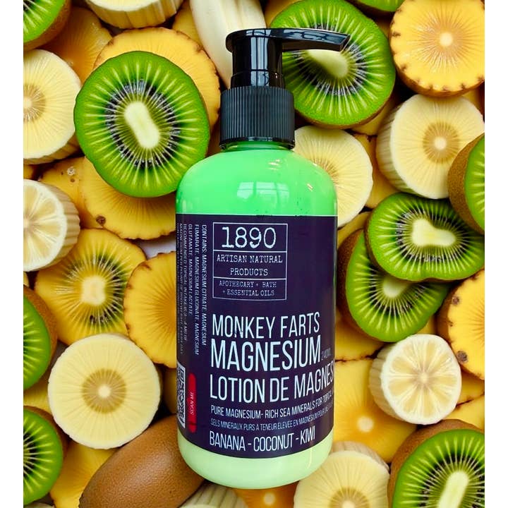 1890 Natural Bath Co – wholesale Body cream/lotion – Monkey Farts "Magnesium Lotion"