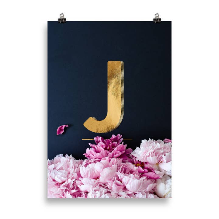 Pioenen ABC | letter J voor wholesale door HEARTMADE Prints