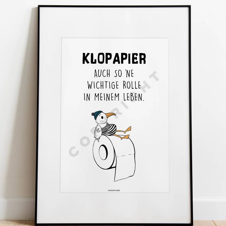 HEIMARTLIEBE® - Wholesale Art Print - PRINT - TOILET PAPER
