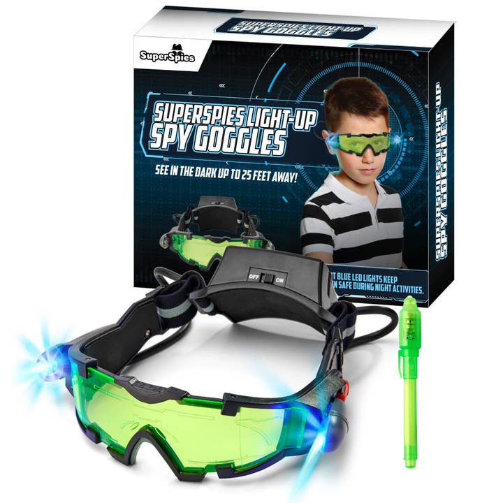 Light-up Spy Goggles for Kids for wholesale by Sticky Lil Fingers