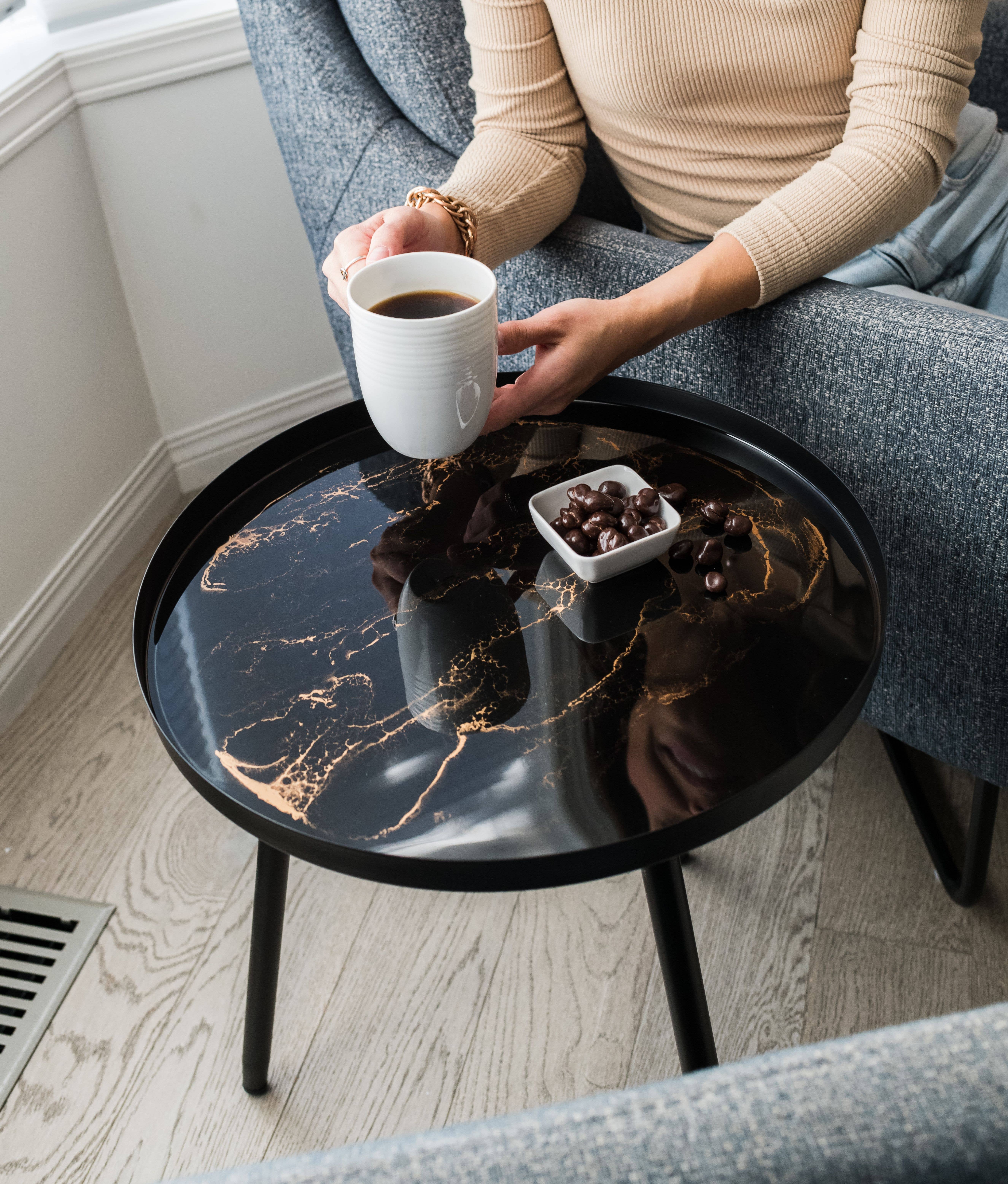 Lynn & Liana Designs - Wholesale Side Table - Resin Accented Side Table - No Tariffs!6