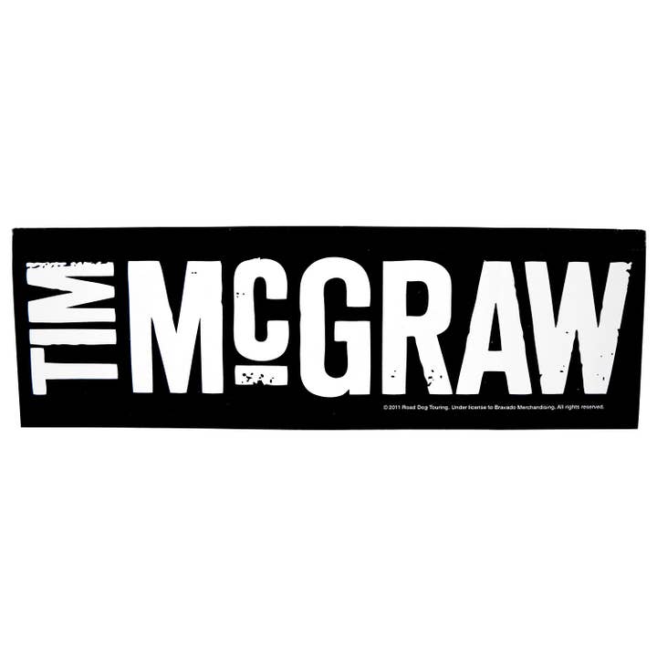 Tim Mcgraw Jumbo Logo Bumper Sticker for wholesale by Rockabilia