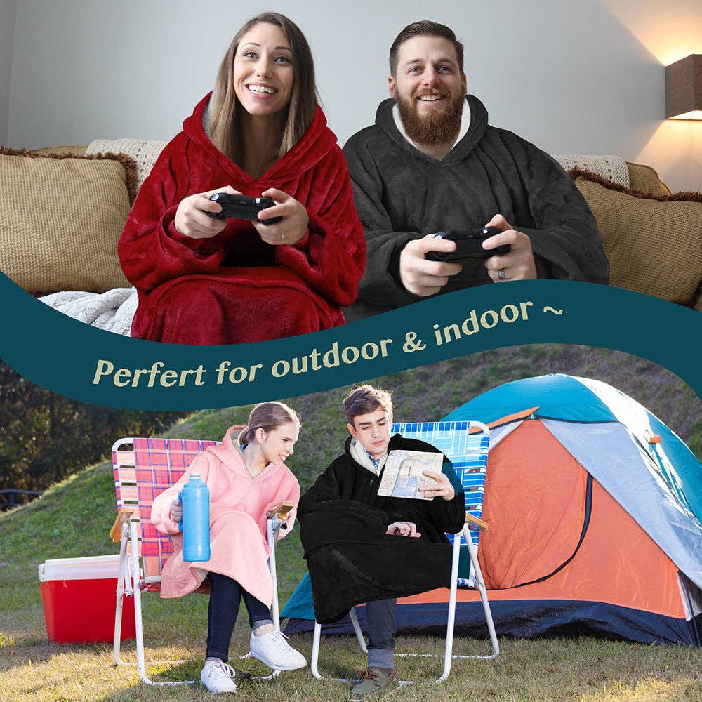 Pavilia - Wholesale Throw Blanket - Oversized Wearable Hoodie Blanket25