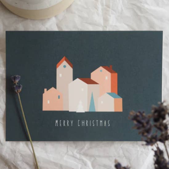 Cartolina di Natale Auguri di Natale #2 per la vendita all'ingrosso da parte di hi_frieda x petite Tilda