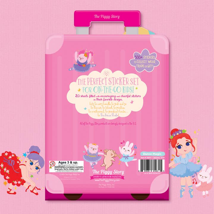 The Piggy Story - Wholesale Sticker - Kids & Baby - 500+ Stickers On-the-Go Dance Magic3