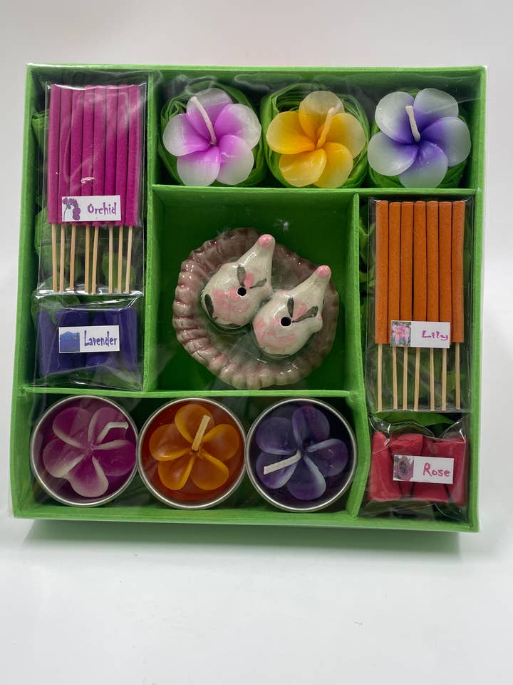 Velas artesanales, incienso y soporte de cerámica para venta al por mayor de Funky Yak Ltd